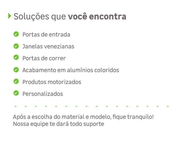 Soluções que você encontra